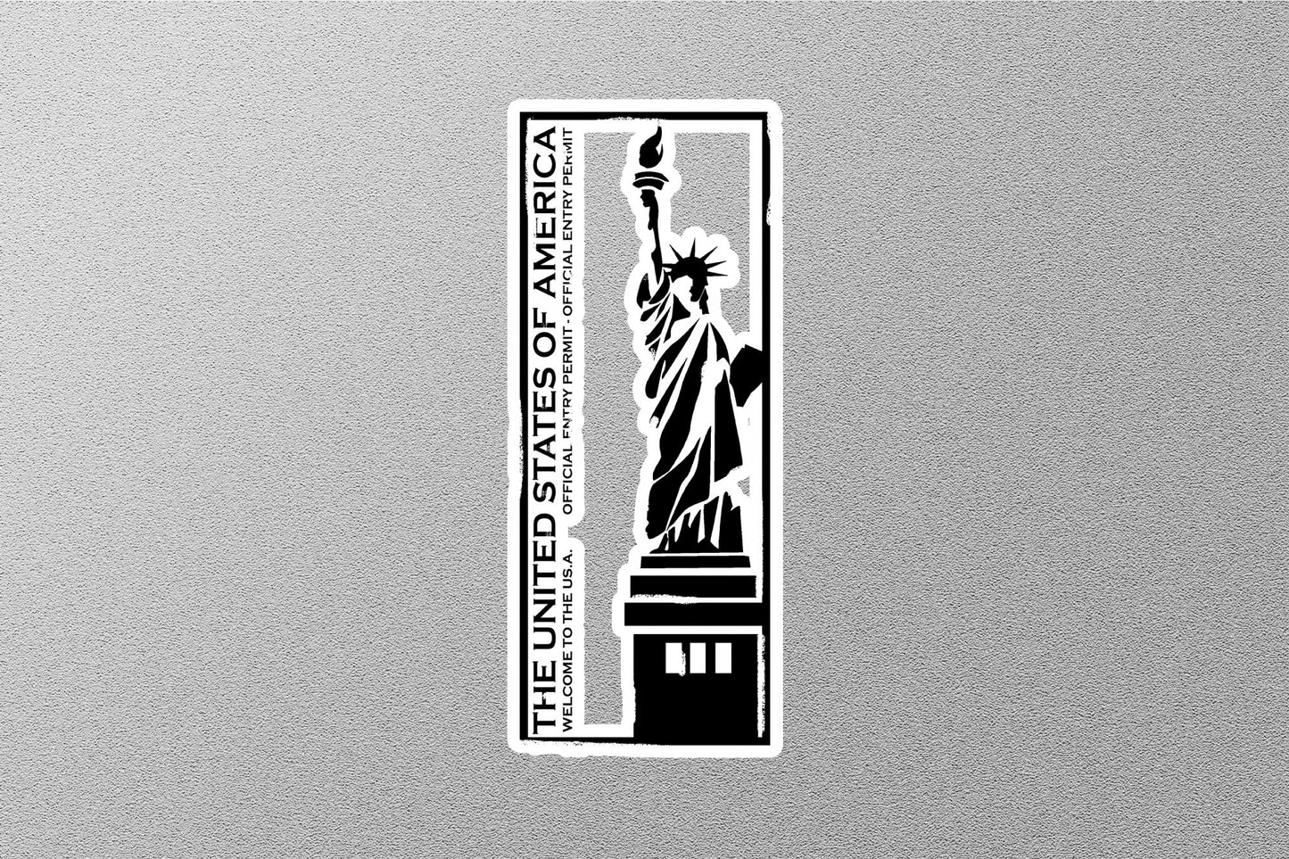 Wholesale Usa Black Travel Stamp Sticker