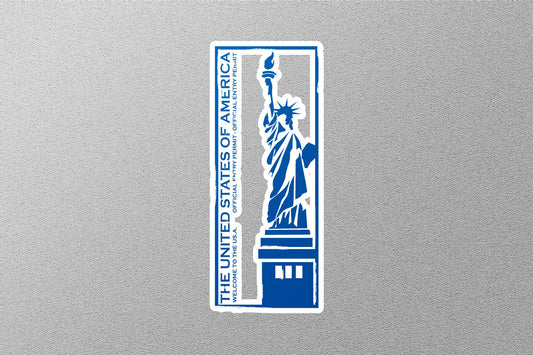 Wholesale Usa Blue Travel Stamp Sticker