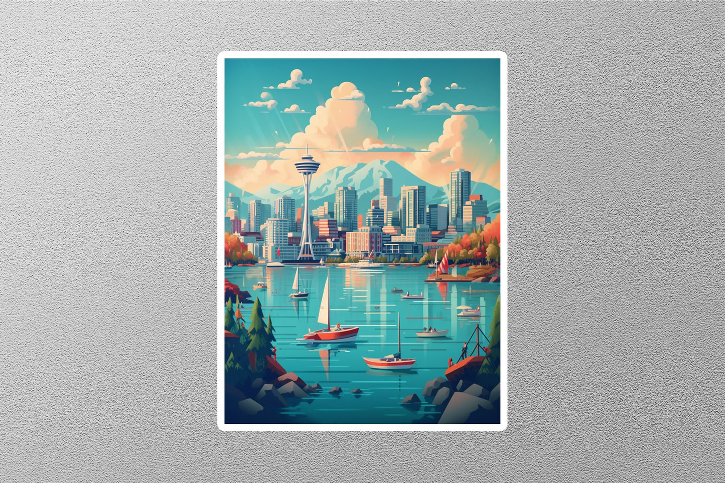 Wholesale Vintage Vancouver Travel Sticker