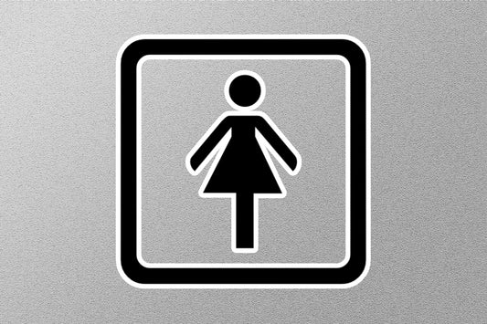 Ladies Toilets Sign Sticker
