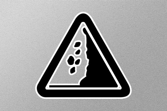 Beware Of Falling Rocks Warning Sticker
