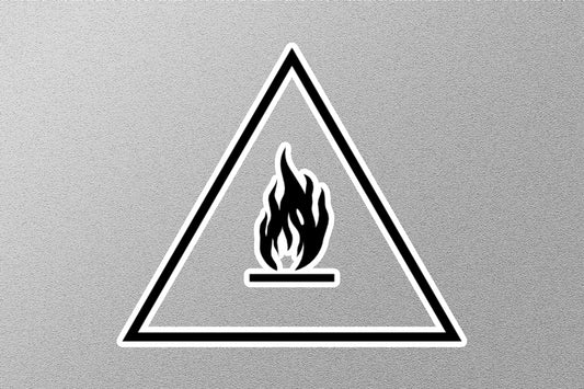 Fire Warning Signs Sticker