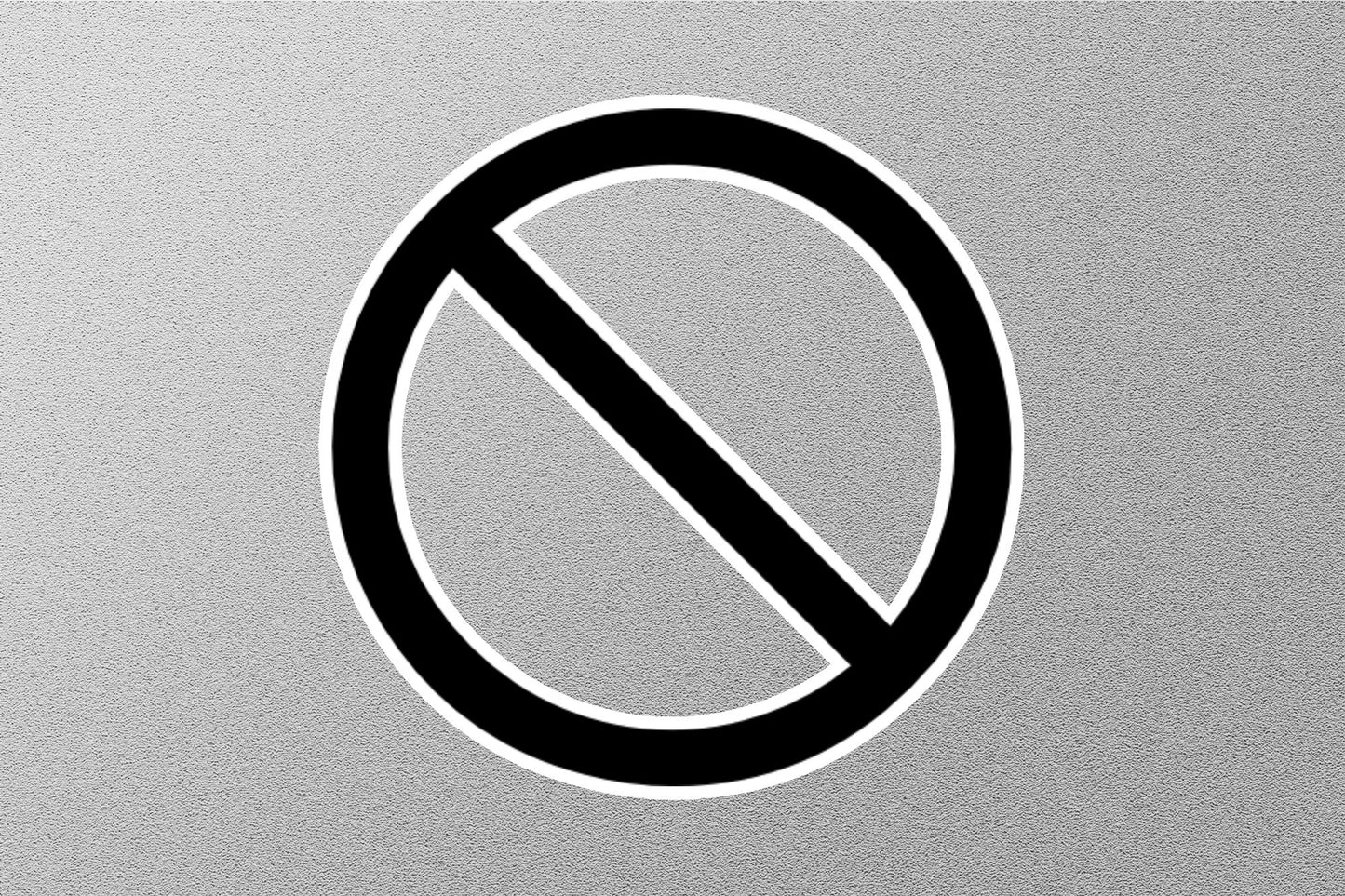 Prohibitory Symbol Mac Sticker