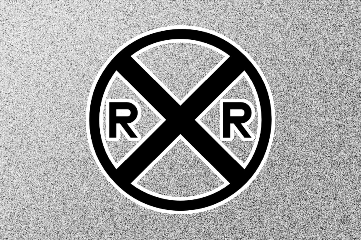 Railroad Grade Crossing Sign Sticker