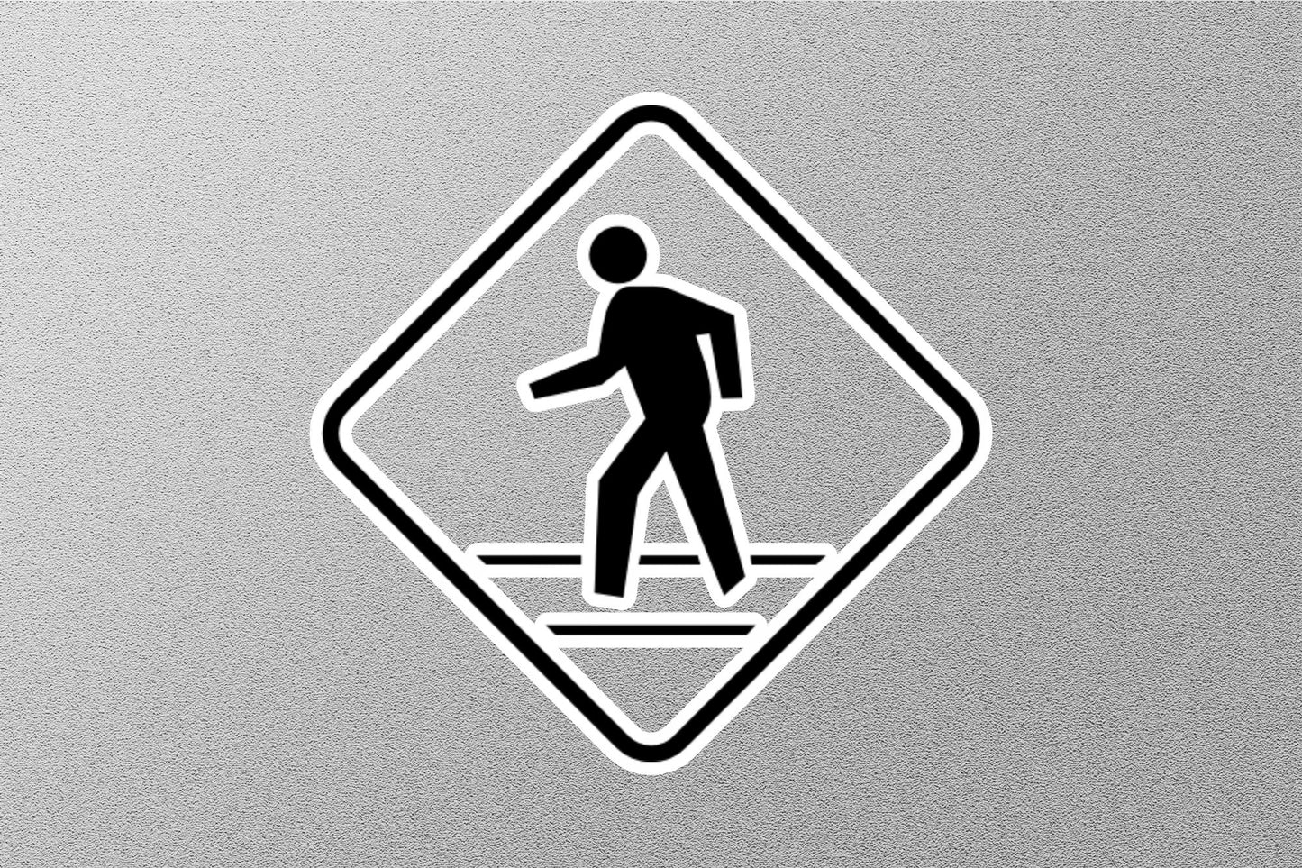 Pedestrian Crossing Sign Sticker