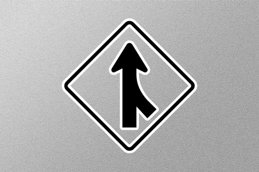 Road Joining Sign Sticker