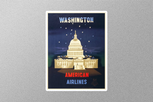 Wholesale Vintage Washington American Airline Travel Stickers