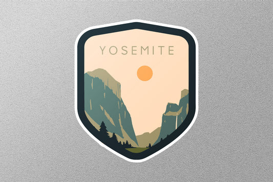 Yosemite Colored National Park Sticker