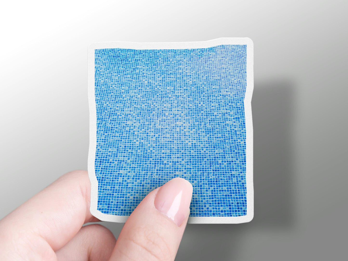 Blue Pool Tiles Sticker