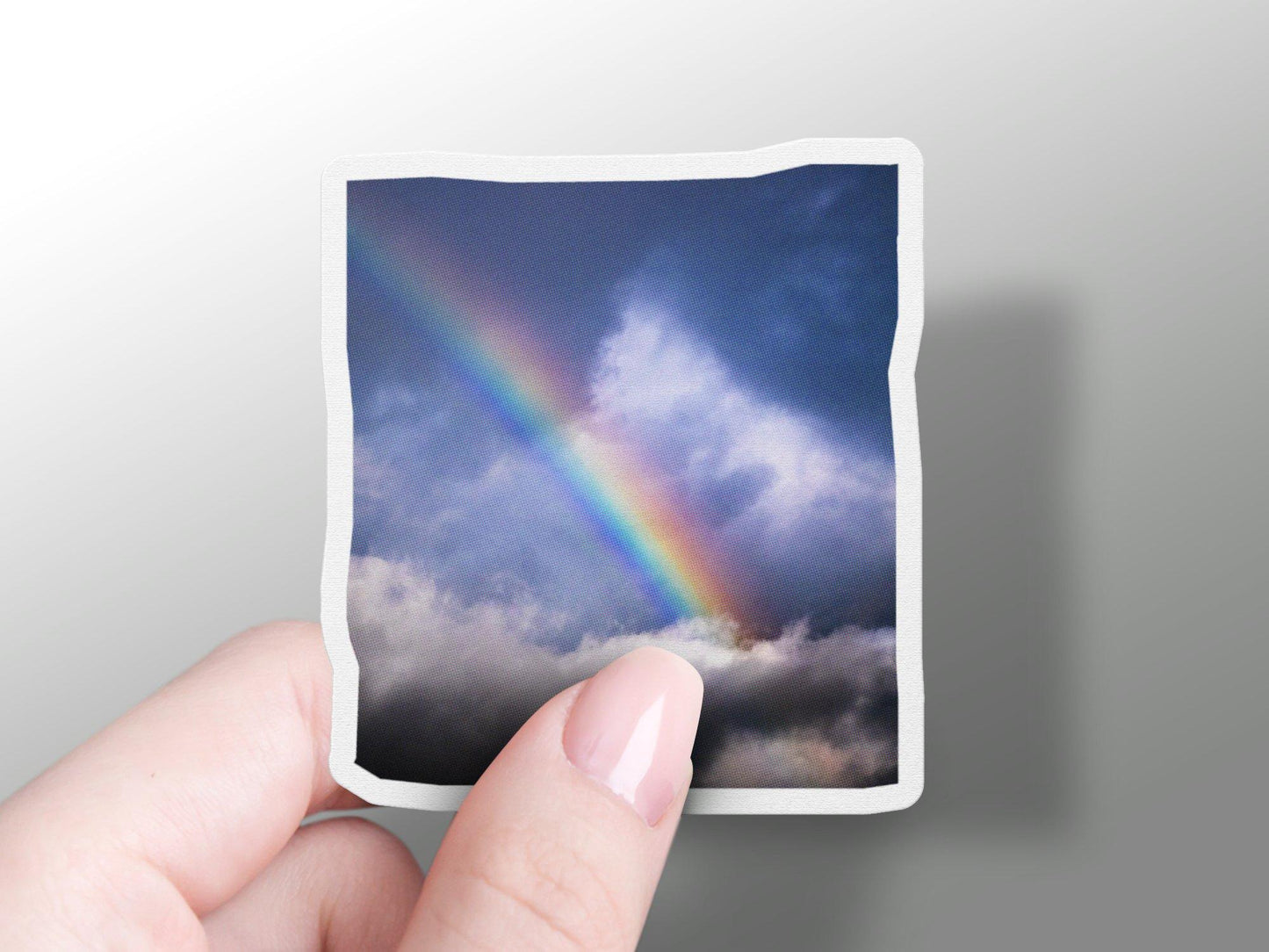 Rainbow with Cloudy Sky Sticker