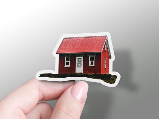 Wholesale Red House Sticker