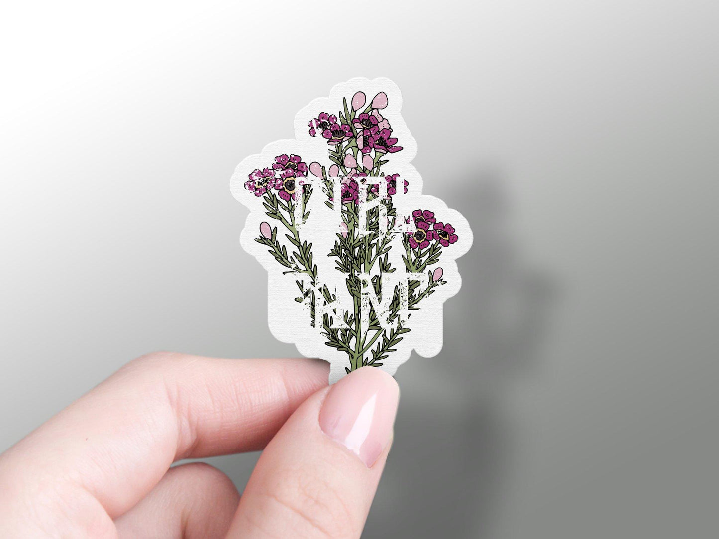 Lavender Flowers Sticker