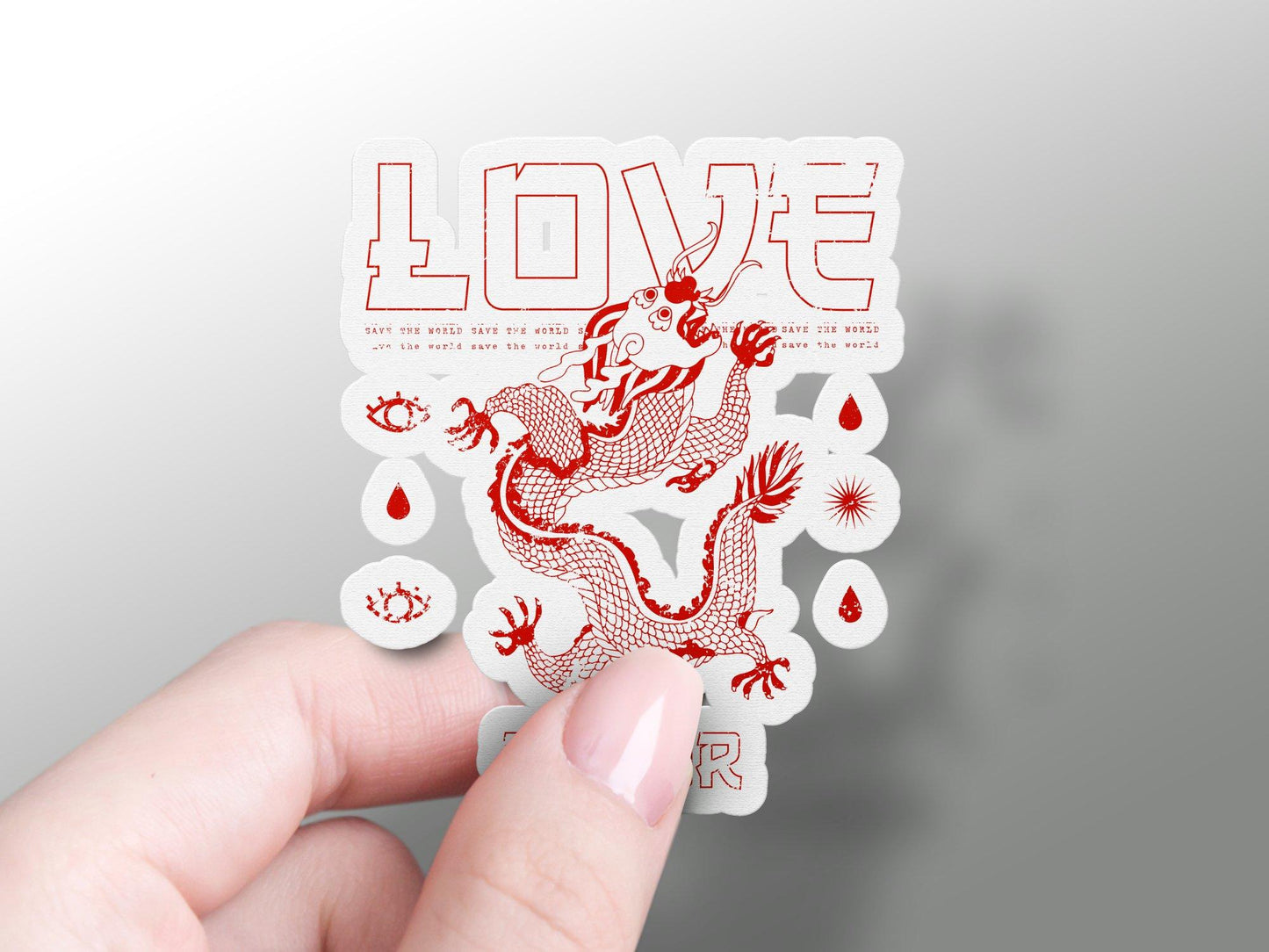 Love Error Dragon Sticker
