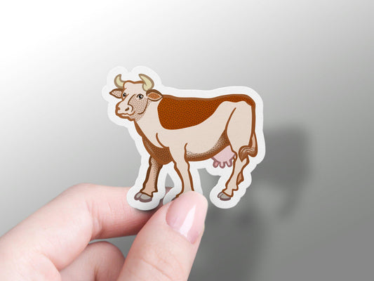 Standing Cow Sticker