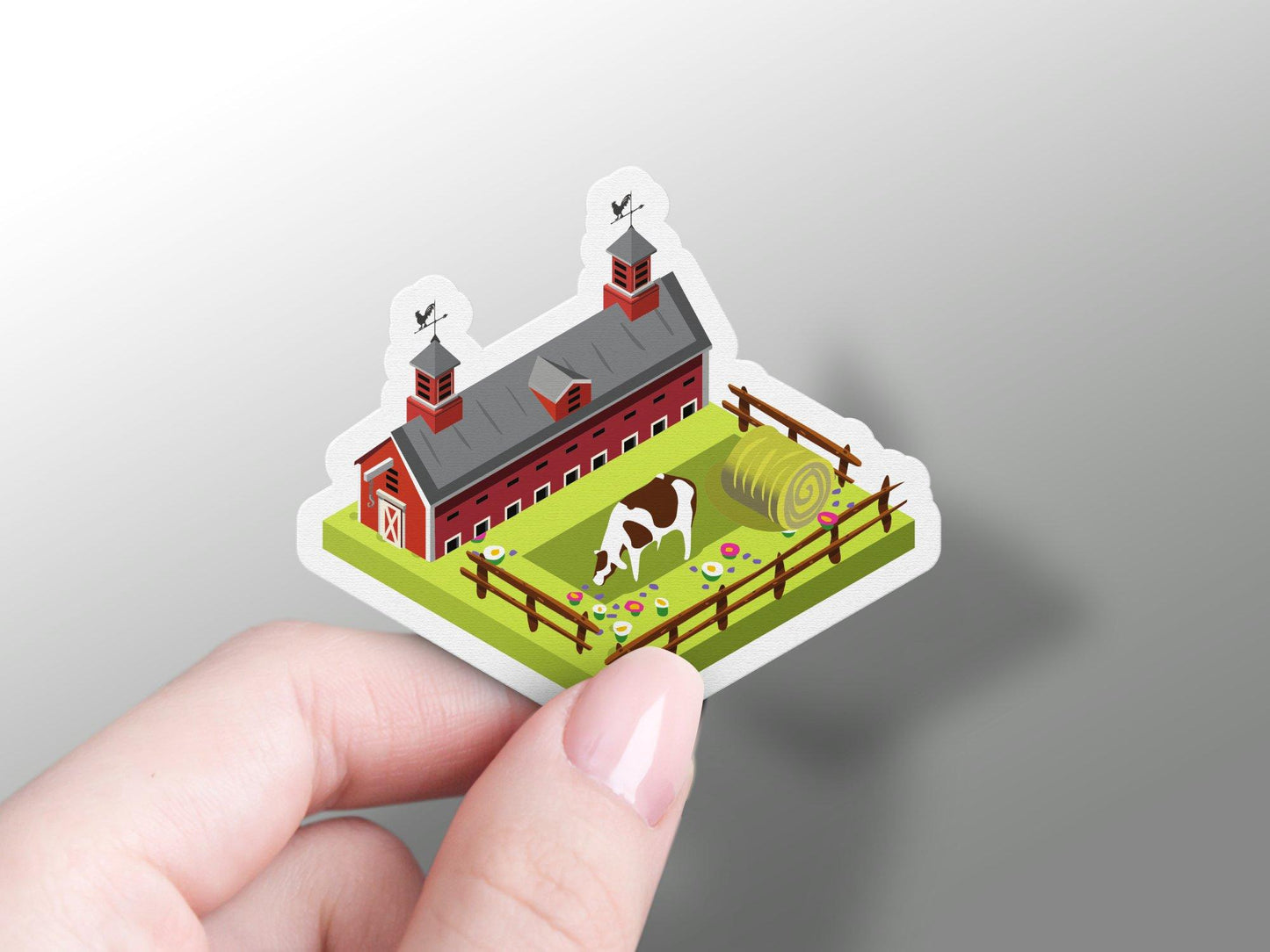 City Farm House Sticker