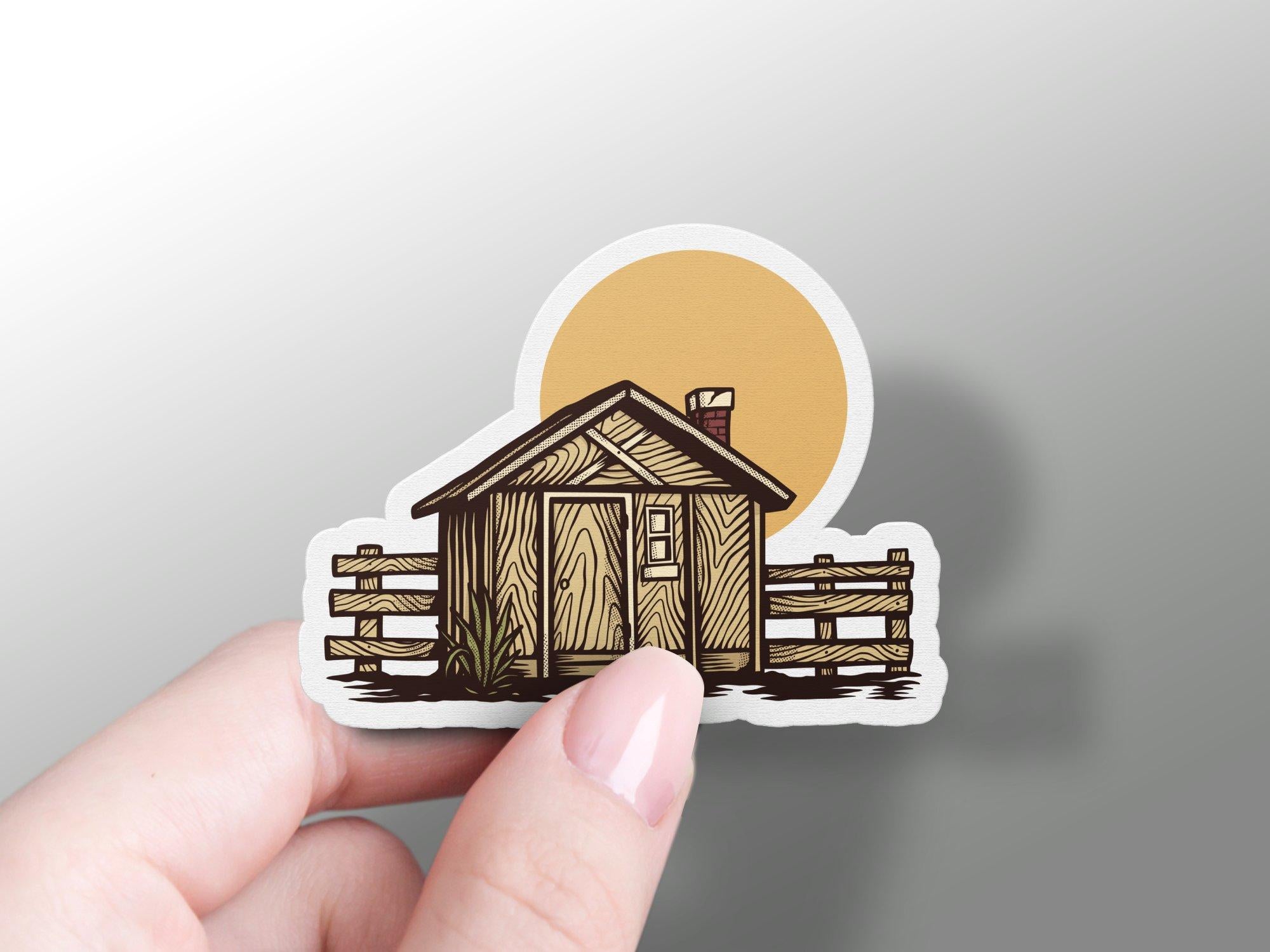 Wholesale Wood House Sticker – GraffMerch.com