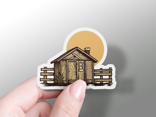 Wood House Sticker