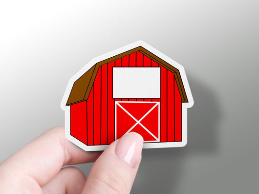 Wholesale Red White Barn Sticker