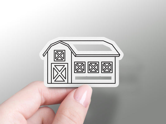Wholesale Black And White Barn Sticker