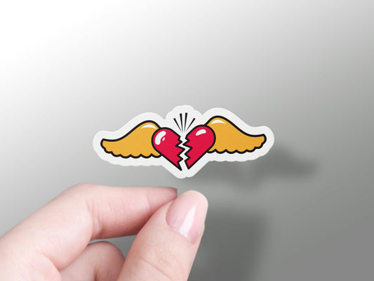 Broken Heart Flight Sticker