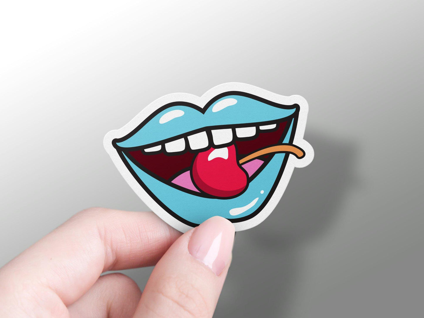 Sexy Cherry Lips Sticker