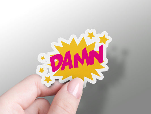 DAMN Bubble Splash Comic Sticker