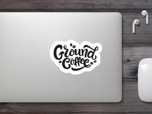 Ground Coffee Sticker