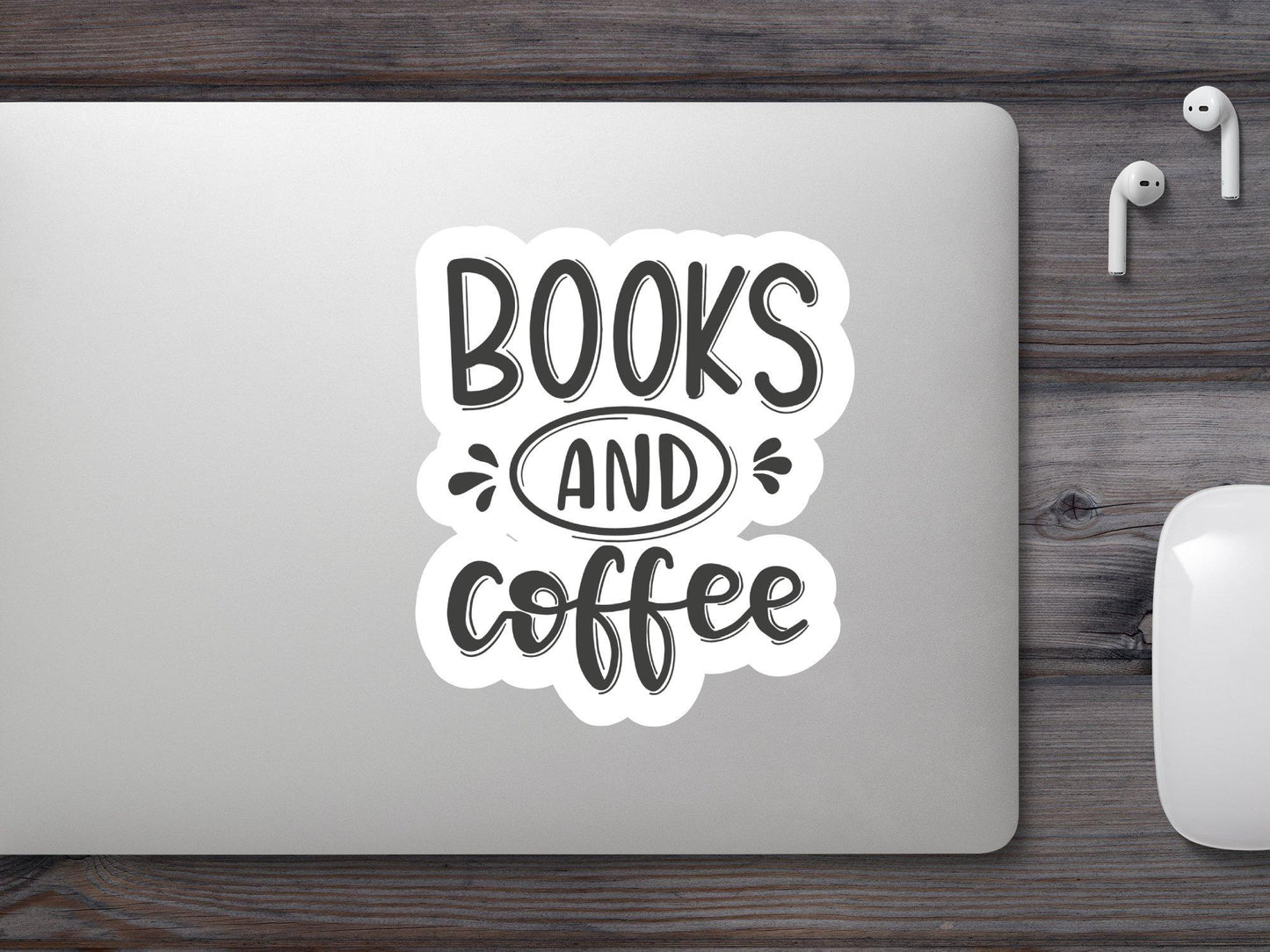 Books And Coffee Sticker