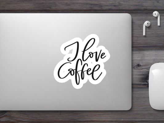 I Love Coffee Sticker