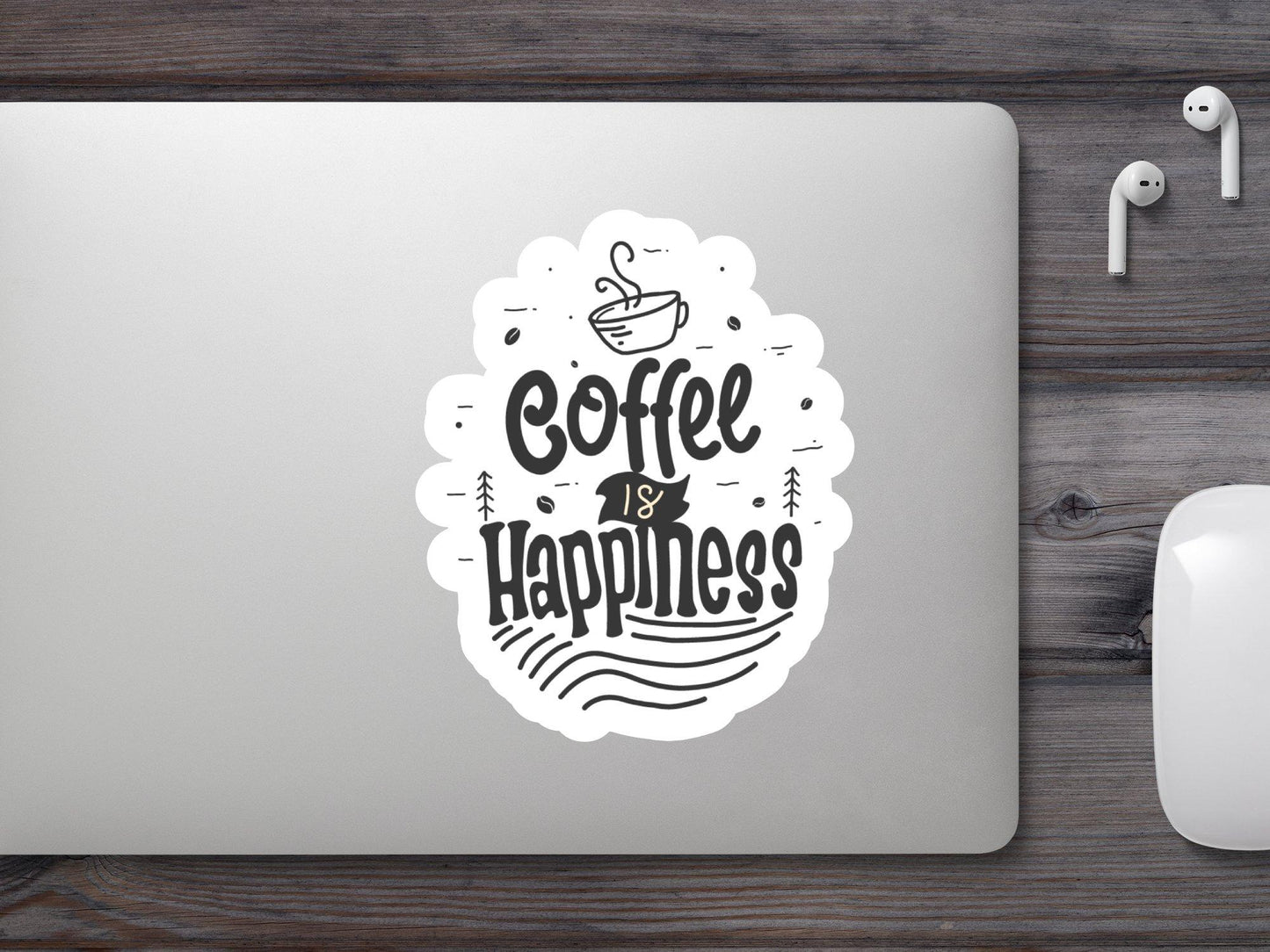 Coffee is Happiness Sticker