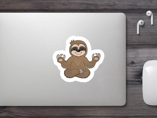Yoga Sloth Sticker
