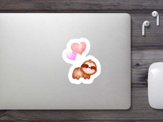 Sloth Valentine Sticker