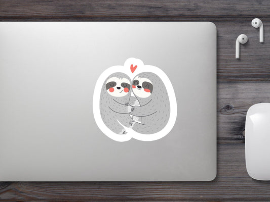 Sloths Hugging Sticker