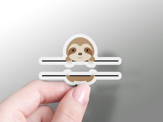 Cute Sloth Split Sticker