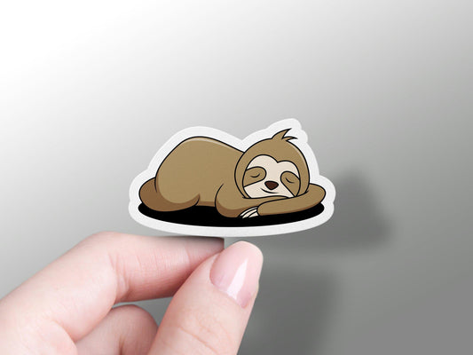 Cute Sloth Sleeping Sticker