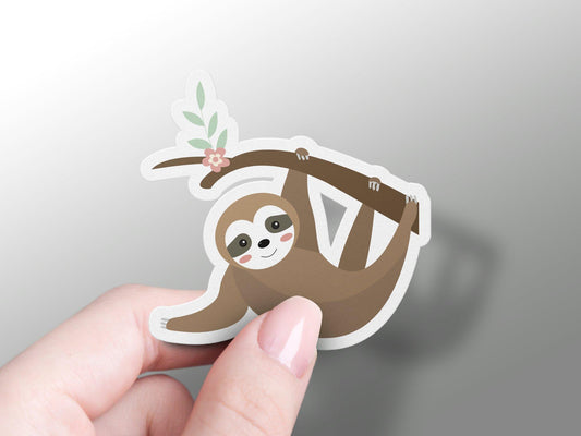 Cute Hanging Sloth Sticker