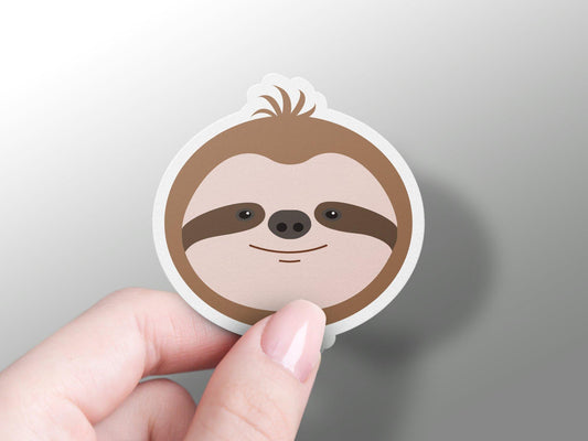 Cute Sloth Head Sticker
