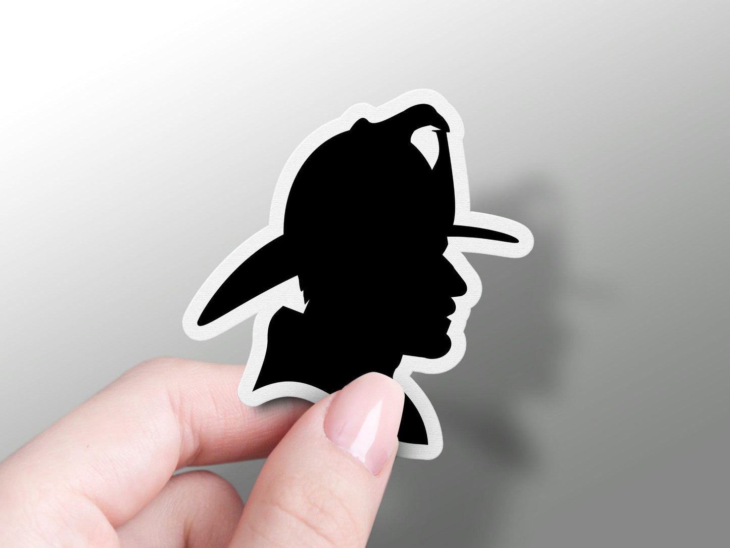 Firefighter Silhouette Sticker