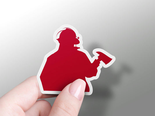 Fireman Firefighter Sticker