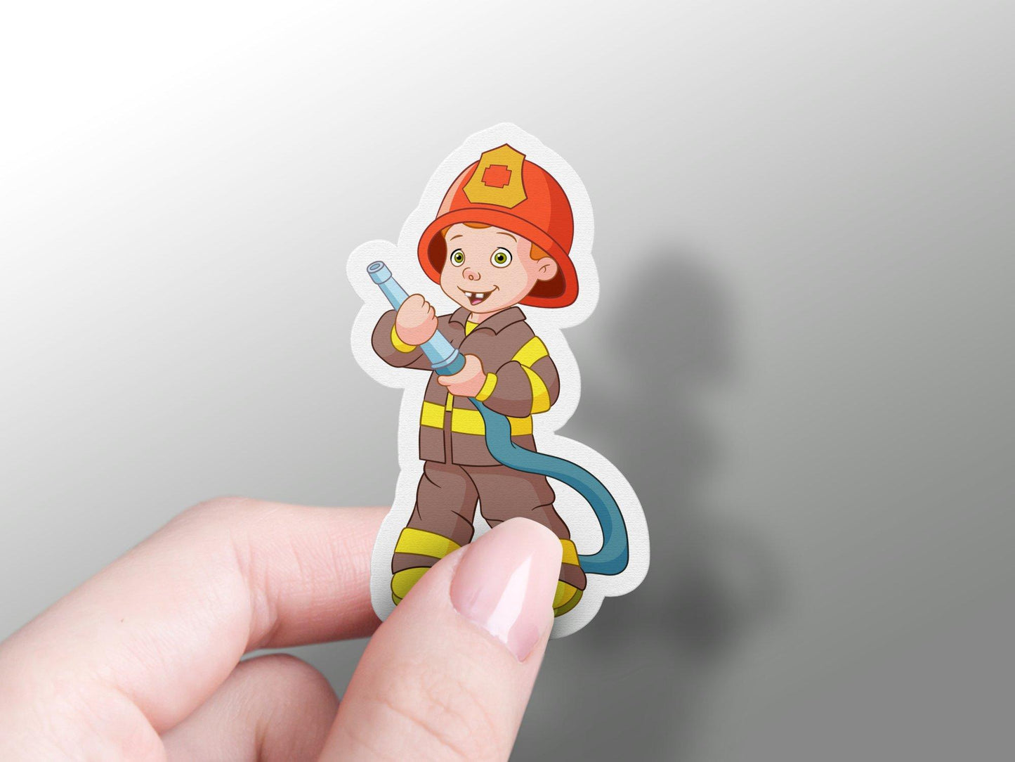 Little Firefighter Sticker