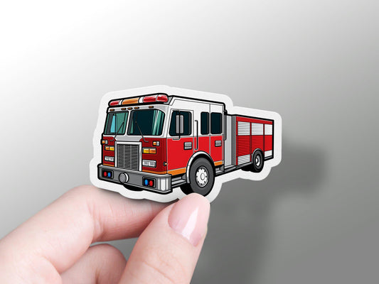 Fire Engine Truck Sticker