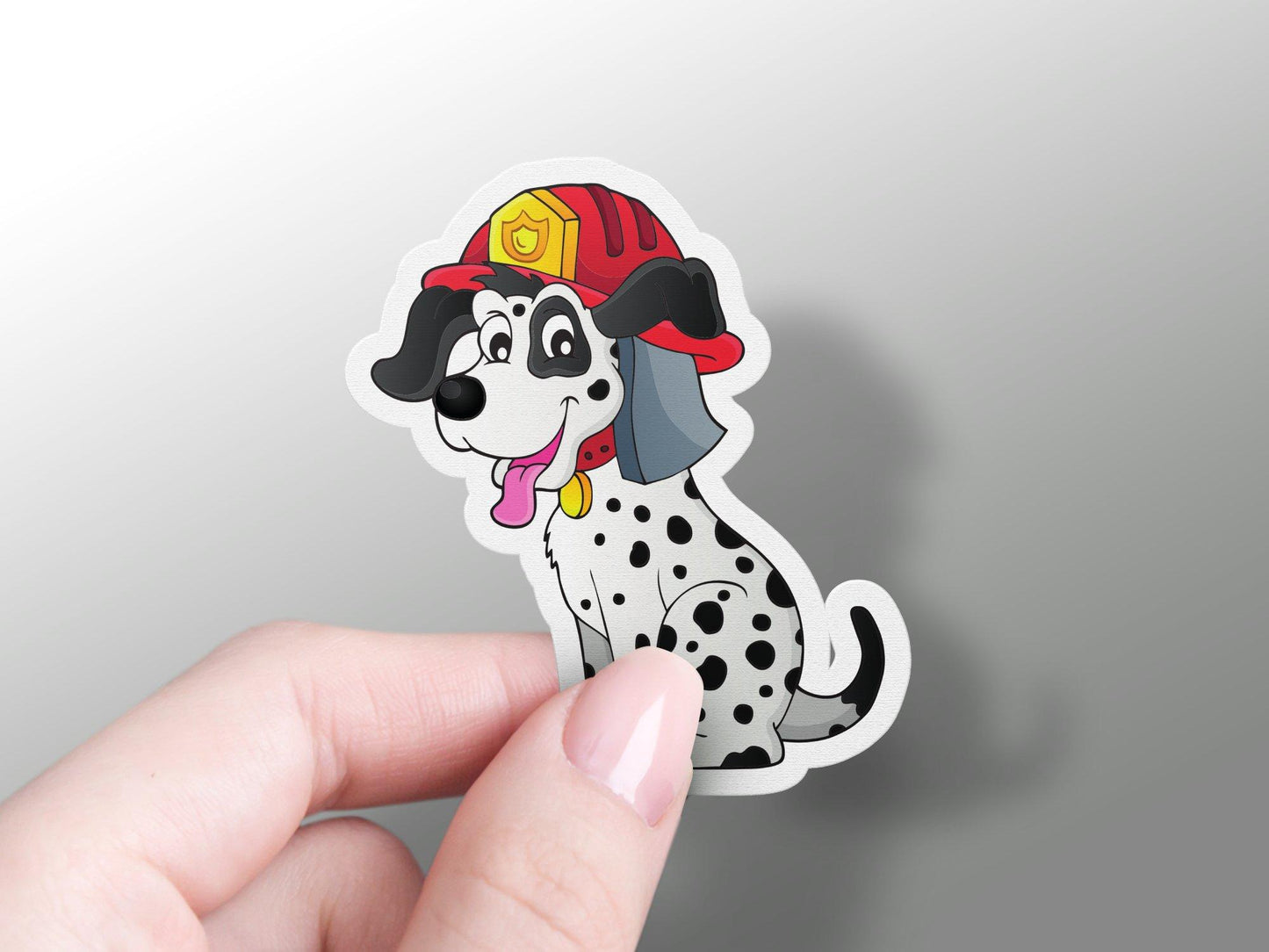 Fire House Dalmatian Dog Sticker