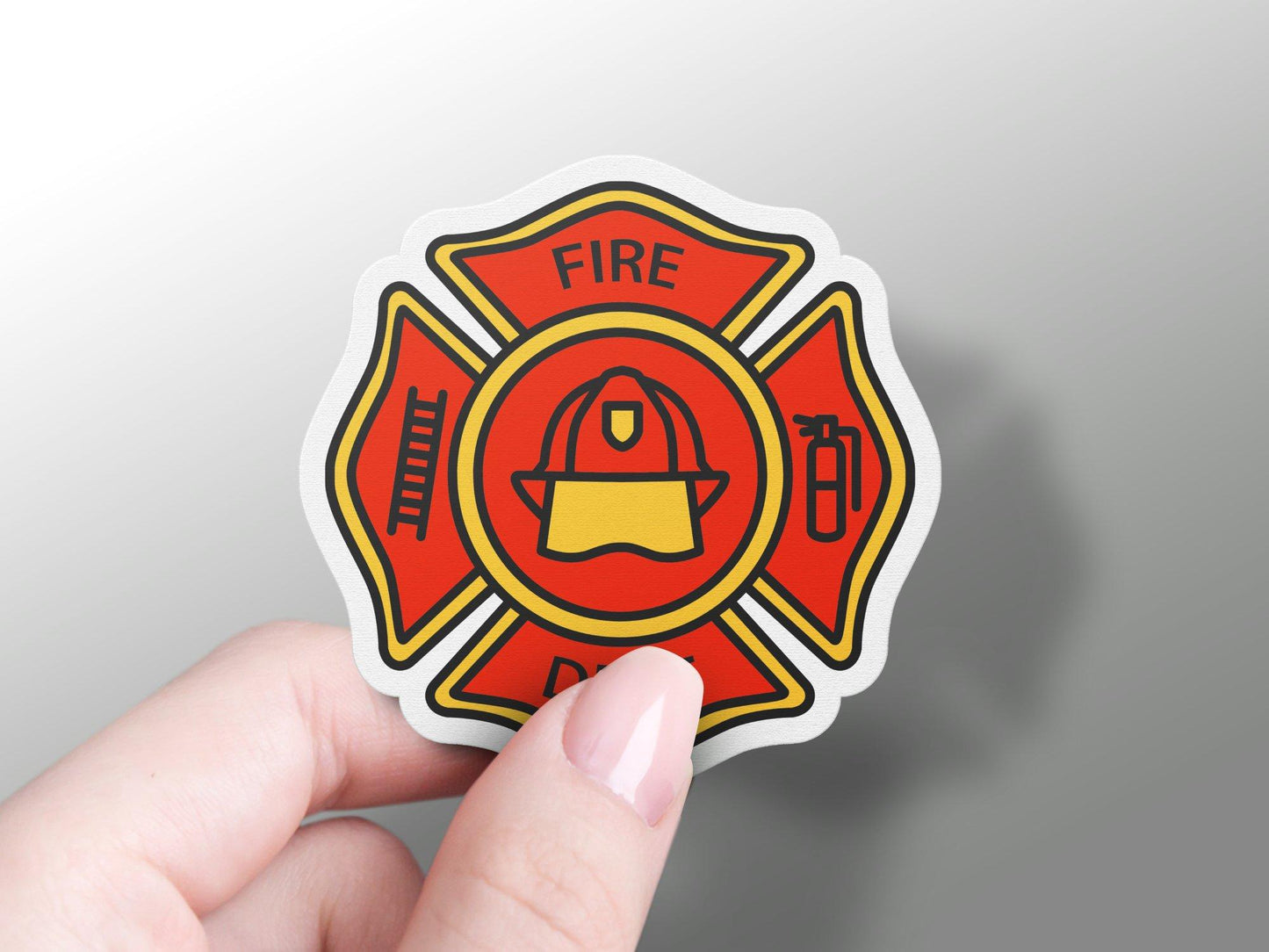 Fire Department Badge Sticker