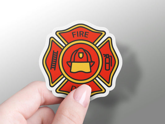 Fire Department Badge Sticker