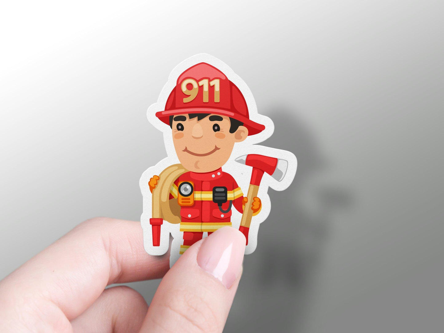 Fireman Game Sticker