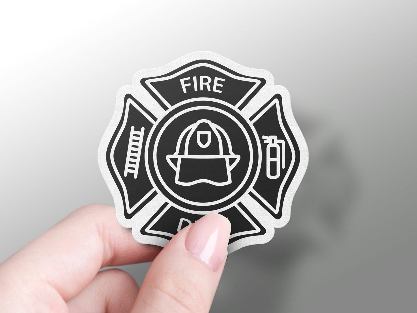 Fire Department Badge Sticker