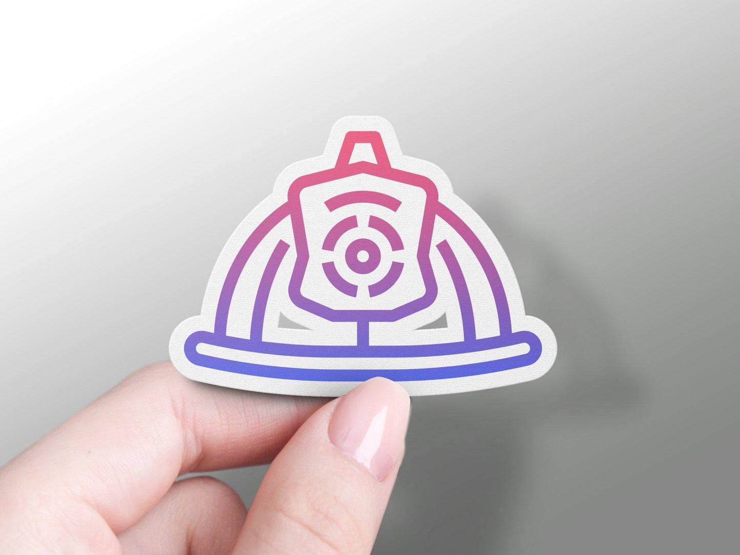 Firefighter Helmet Sticker