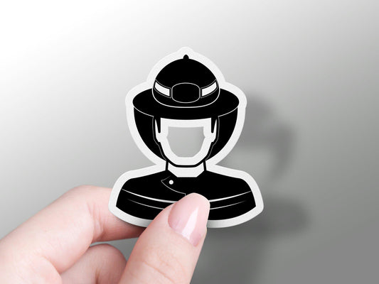 Firefighter Silhouette Sticker