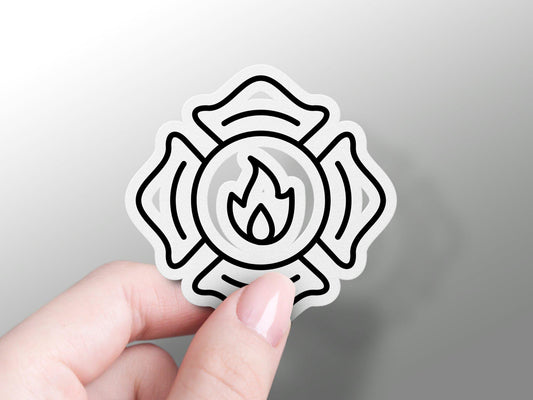 Firefighter Badge Sticker