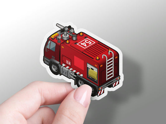 Fire Station Garage Sticker